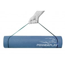 Килимок для йоги та фітнесу PowerPlay 1730х610х6 мм, синій, код: PP_4010_Navy_(173*0,6)