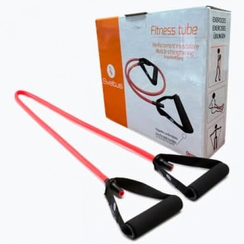 Еспандер трубчастий для фітнесу Sveltus Strong 11 кг, червоний, код: SLTS-3900-TS Еспандер трубчастий для фітнесу Sveltus Strong 11 кг, червоний, код: SLTS-3900-TS