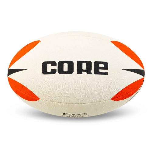 М"яч для регбі Core №4, білий-червоний, код: R-5290-4