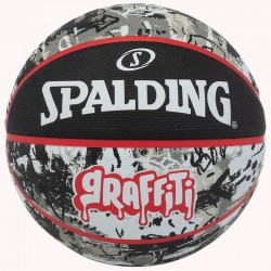 М"яч баскетбольний Spalding Graffiti Ball №7, сірий-чорний, код: 689344405940