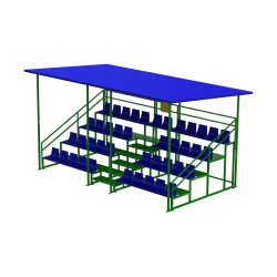 Трибуна з дахом Brustyle 6430х3790х3190 мм, код: SG443