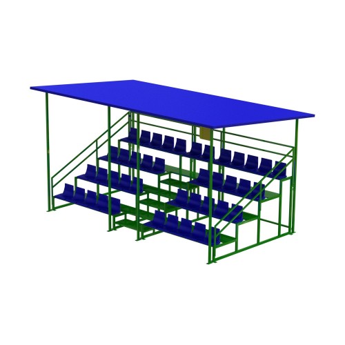 Трибуна з дахом Brustyle 6430х3790х3190 мм, код: SG443 Трибуна з дахом Brustyle 6430х3790х3190 мм, код: SG443