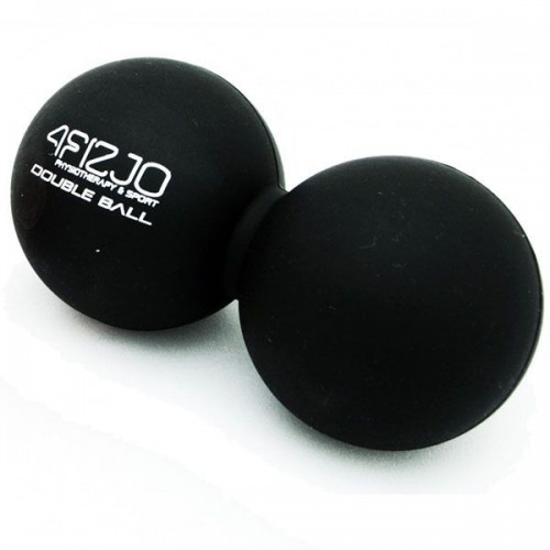 Масажний м'яч подвійний 4FIZJO Lacrosse Double Ball 6.5 x 13.5 см Black, код: P-5907222931226