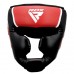 Боксерський шолом RDX Aura Plus T-17 XL, червоний-чорний, код: HGR-T17RB-XL+