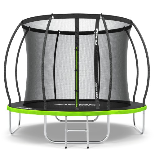 Садовий батут Zipro Jump Pro Premium з внутрішньою сіткою 8FT 252 см, зелений-чорний, код: M-12578745-IN