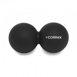 Масажний м"яч Cornix Lacrosse DuoBall 126х63 мм, чорний, код: XR-0113