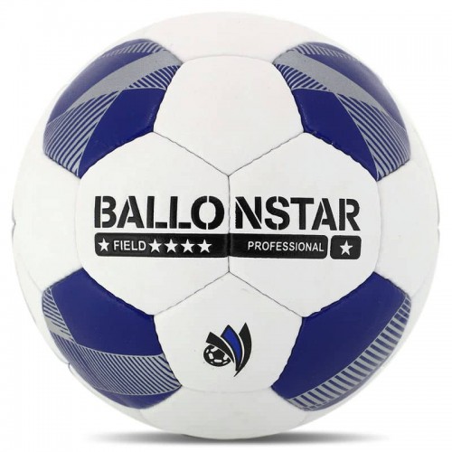 М"яч футбольний Ballonstar №5, білий-синій, код: FB-4352_BL