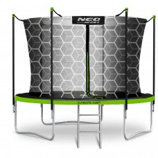 Батут Neo-Sport з внутрішньою сіткою 8 футів 252 см, чорно-зелений, код: NS-08W231-IN