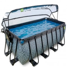 Басейн Exit Stone 540x250x122 см, фільтр пісок, "камінь", код: 30.47.42.00 Басейн Exit Stone 540x250x122 см, фільтр пісок, "камінь", код: 30.47.42.00