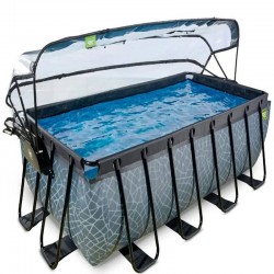 Басейн Exit Stone 540x250x122 см, фільтр пісок, "камінь", код: 30.47.42.00 Басейн Exit Stone 540x250x122 см, фільтр пісок, "камінь", код: 30.47.42.00