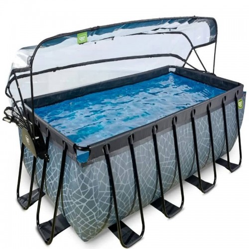 Басейн Exit Stone 540x250x122 см, фільтр пісок, "камінь", код: 30.47.42.00