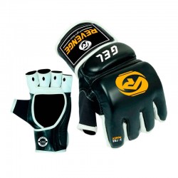 Рукавички MMA Revenge XL натуральна шкіра, чорно-біло-жовті, код: К00018667 Рукавички MMA Revenge XL натуральна шкіра, чорно-біло-жовті, код: К00018667