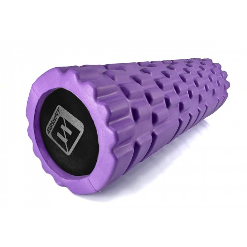 Масажний ролер EasyFit Solid Grid Roller Mini 300х100 мм, фіолетовий, код: EF-2057-V