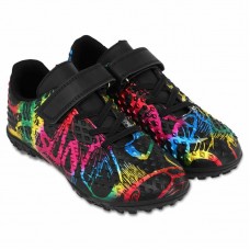 Сороконіжки футбольні дитячі Lijin розмір 36, чорний-фуксія-синій, код: 2502-1-32-38-2_36 Сороконіжки футбольні дитячі Lijin розмір 36, чорний-фуксія-синій, код: 2502-1-32-38-2_36