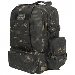 Рюкзак тактичний Kombat UK Expedition Pack, мультикам чорний, код: kb-ep50-btpbl