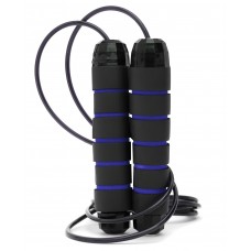 Скакалка швидкісна для кросфіту Cornix Speed Rope Classic 2800 мм, чорний-синій, код: XR-0147