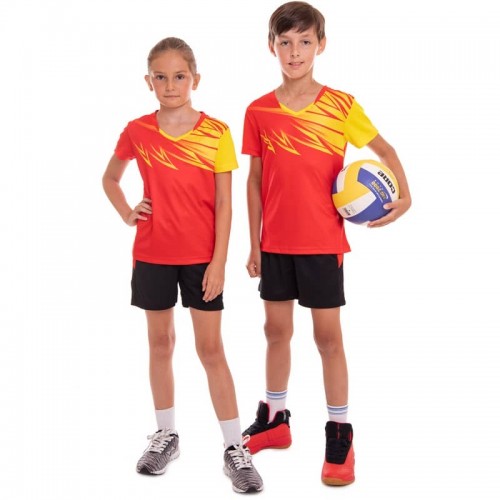 Форма волейбольна підліткова Lingo XS, рост 130-135, червоний, код: LD-P818_XSR