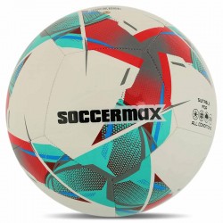 М"яч футбольний Soccermax №5 PU, білий, код: FB-4137_W