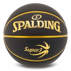 М"яч баскетбольний Spalding Super3 №7, чорний, код: 77749Y-S52 М"яч баскетбольний Spalding Super3 №7, чорний, код: 77749Y-S52