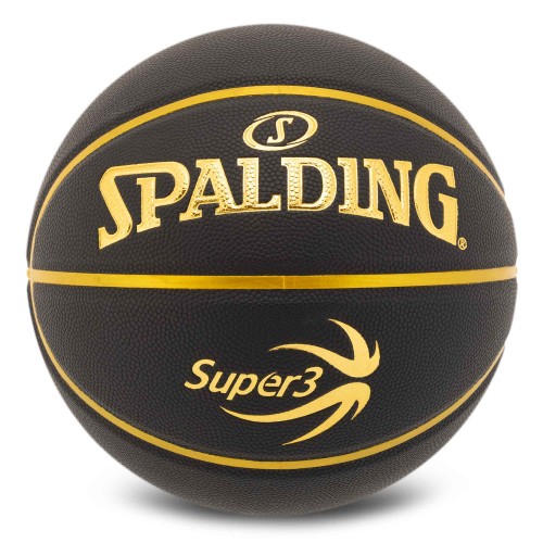М"яч баскетбольний Spalding Super3 №7, чорний, код: 77749Y-S52