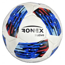 М"яч футбольний Ronex Nativo №4, білий-синій, код: RX4-NT-WS