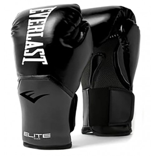 Боксерські рукавиці Everlast Elite Training Gloves 8 унцій, чорний, код: 009283609054
