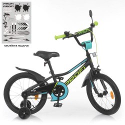 Велосипед дитячий Profi Kids Unicorn d=18, чорний, код: Y18224-1-MP