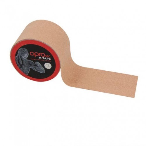 Кінезіологічний тейп Oprotec Kinesiology Tape 5000х50 мм, бежевий, код: TEC57544