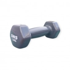 Гантель вінілова SNS 1х1,5 кг, сірий, код: 28216-SNS Гантель вінілова SNS 1х1,5 кг, сірий, код: 28216-SNS