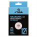 М"ячі для настільного тенісу Stiga Seasons, White 12 шт (1110-2810-12), код: 931162-SVA