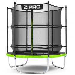 Батут Zipro Jump Pro з внутрішньою сіткою 6FT 183 см, чорний-зелений, код: 5902659843166-IN