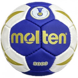 М"яч гандбольний Molten 8000, розмір 0, синій-білий-жовтий, код: MLT8000-0-WS