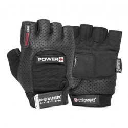Рукавички для фітнесу і важкої атлетики Power System Power Plus Black S, код: PS-2500_S_Black