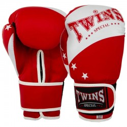 Боксерські рукавиці Twins PVC 10 унцій, червоний, код: BO-9476_10R