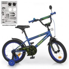 Велосипед дитячий Profi Kids Dino d=16, темно-синій, код: Y1672-1-MP
