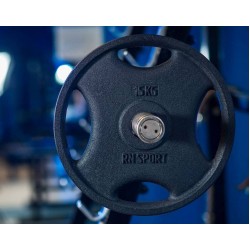 Диск олімпійський RN-Sport 15 кг під гриф Ø51мм з Quatro хватом, код: RN_quatro 15-51 Диск олімпійський RN-Sport 15 кг під гриф Ø51мм з Quatro хватом, код: RN_quatro 15-51