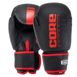 Рукавички боксерські Core 10 унцій, чорний-червоний, код: BO-8540_10R