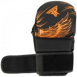 Рукавиці для змішаних єдиноборств Fistrage розмір M, чорний-помаранчевий, код: VL-8437_MOR Рукавиці для змішаних єдиноборств Fistrage розмір M, чорний-помаранчевий, код: VL-8437_MOR