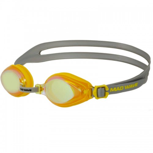 Окуляри для плавання юніорські дзеркальні лінзи MadWave Aqua Rainbow Junior жовтий, код: M041505_Y