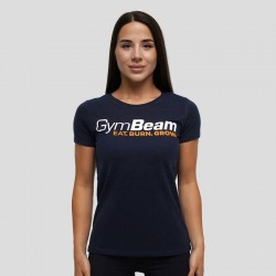 Футболка жіноча GymBeam Clothing Grow T-shirt Navy S, темно-синій, код: 221912-GB