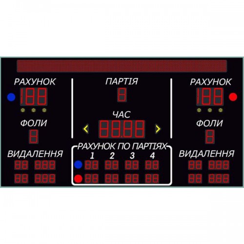 Табло комбіноване LedPlay (3000х1600), код: K2001 Табло комбіноване LedPlay (3000х1600), код: K2001