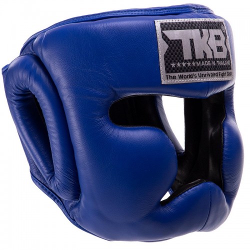 Шолом боксерський у мексиканському стилі Top King Extra Coverage S шкіряний, синій, код: TKHGEC-LV_SBL-S52