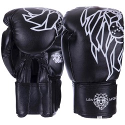 Рукавички боксерські Lev 10 унцій, чорний, код: LV-4280_10BK
