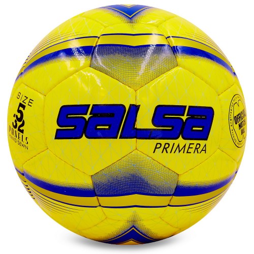 М"яч футбольний Ballonstar Salsa Primera №5 PU, жовто-синій, код: FB-4237-S52