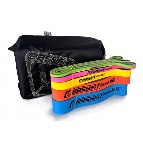 Набір двошарових резинок для підтягування EasyFit Premium 2-63 кг (5 шт), код: EF-2635s-EF Набір двошарових резинок для підтягування EasyFit Premium 2-63 кг (5 шт), код: EF-2635s-EF