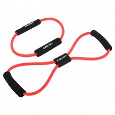 Еспандери трубчасті в наборі Вісімка та Тренажер лучника Zelart 2шт, чорний-червоний, код: FI-5356