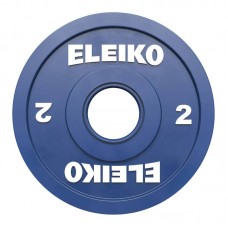 Диск олімпійський обгумований Eleiko IWF FG 2 кг, синій, код: 121-0020F-IA