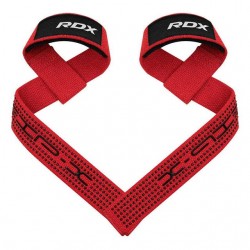 Лямки для тяги RDX S4 Gym Cotton Gel Straps Red Plus, код: WAC-S4R+