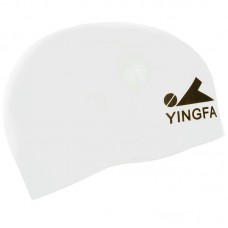 Шапочка для плавання силіконова для дорослих Yingfa Speed S, білий, код: C0073_SW