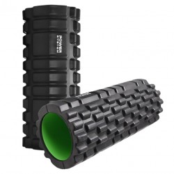 Масажний ролик (роллер) Power System Fitness Foam Roller 330х150мм, чорний-зелений, код: PS-4050_Green